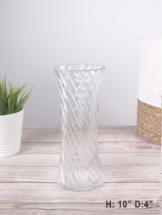 TALL GLASS VASE